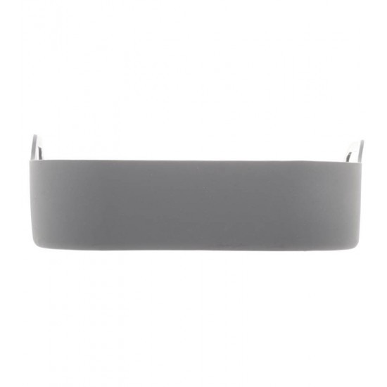 Forma 21cm X6,6cm Quadrada de Silicone para Air Fryer Cinza